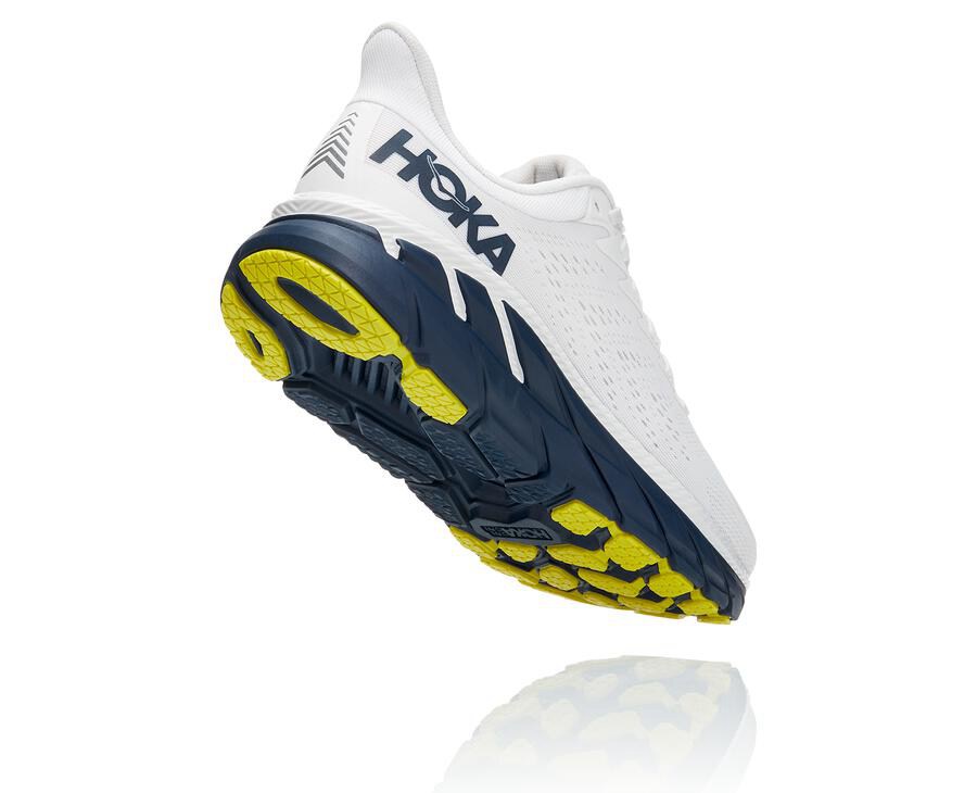 Hoka One One Tenisky Panske Biele/Čierne - Clifton 7 - 65297-FRUX